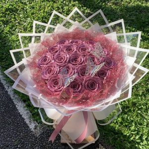 Artificial Flowers Bucket