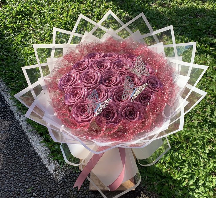 Artificial Flowers Bucket